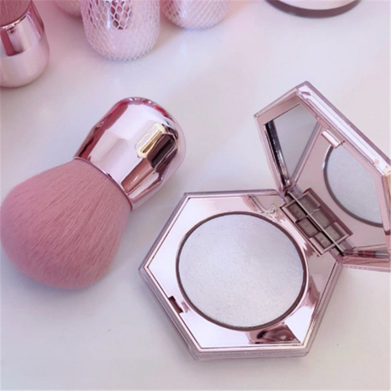 1PC Pink Powder Makeup Brushes Large Head Make Up Brush Mushroom Head Makeup Brush Beauty Brushes For Face Foundation  Blush - Charlie Dolly