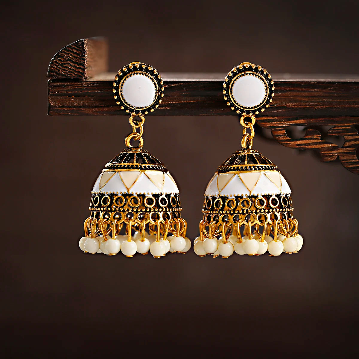 Pendientes Kolczyki Earrings For Women Hanging Earring Boho Accessories For Jewelry Indian Jhumka Ear Rings Beads Pearl Brinco