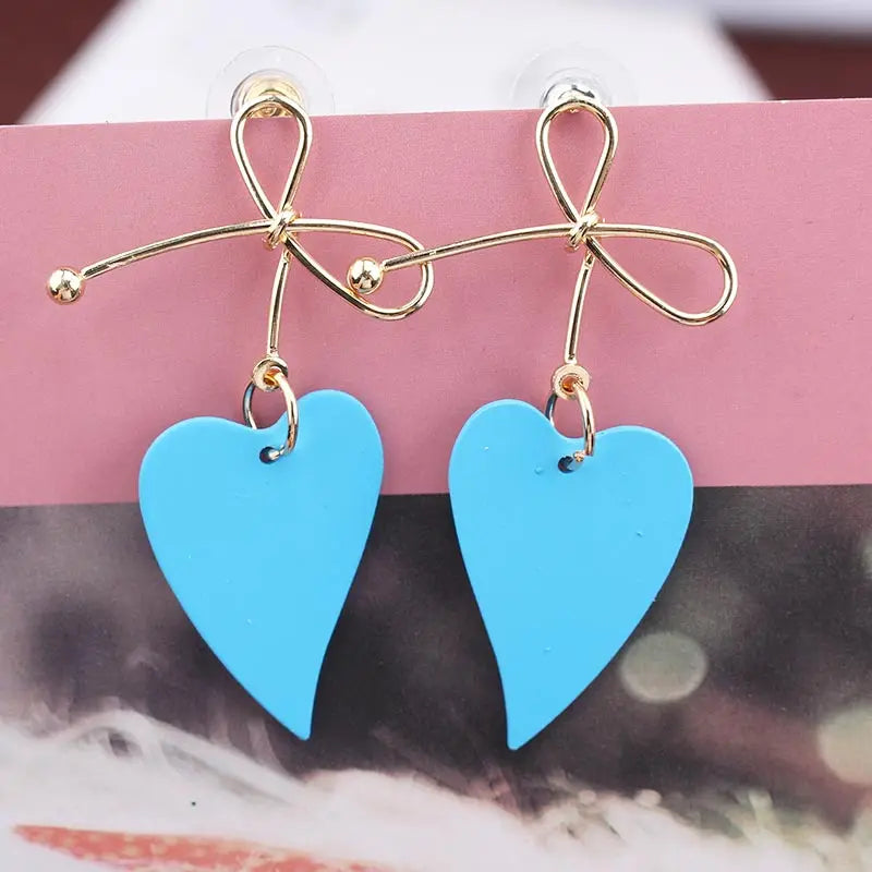 Red Earrings for Women Vintage Big Statement Long Dangle Earrings Wedding Bridal Boho Trendy Earrings Fashion Jewelry 2019