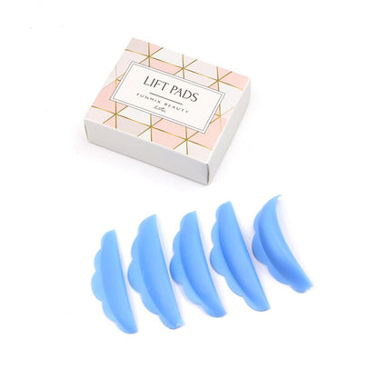 3pairs Pink Eyelash Perm Silicone Pad Recycling Lashes Rods Shield lifting 3D Eyelash Curler Makeup Accessories Applicator Tool