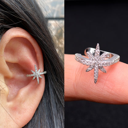 1Pcs Hot Sale Cute Metal Leaf Earcuff Clips On Earring for Women Girls No Fake Piercing Cartilage Earrings Ear Ring Without Hole