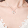 925 Sterling Silver Shell Flower Heart Charm Necklaces & Pendants Choker Necklace For Women Statement Wedding Party Jewelry - Charlie Dolly
