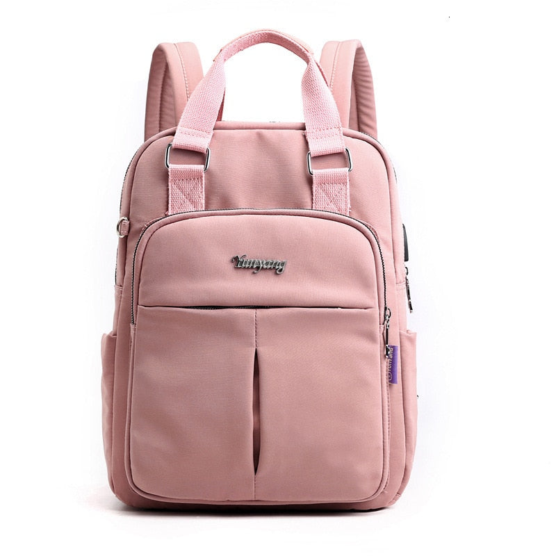 Girls Laptop Backpacks Pink Men USB Charging Bagpack Women Travel Backpack School bags Bag For boys Teenage mochila escolar 2023 - Charlie Dolly