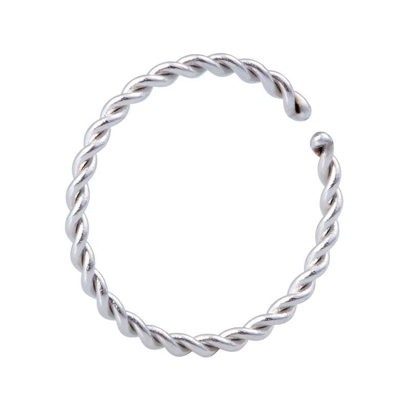 1pc Copper Nose Rings Hoop Septum V-Shap Ear Stud Tragus Cartilage Earring Helix Eyebrow Lip Piercing Nariz Body Jewelry 18G - Charlie Dolly