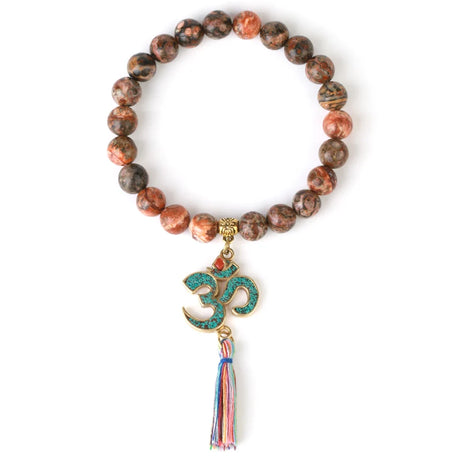 CSJA Boho Natural Stone Braided Bracelet for Women Green Aventurine Beads Handmade Wrap Bracelets Balance Bangle Jewelry G118 - Charlie Dolly