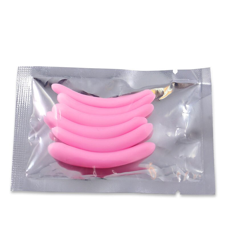 3pairs Pink Eyelash Perm Silicone Pad Recycling Lashes Rods Shield lifting 3D Eyelash Curler Makeup Accessories Applicator Tool - Charlie Dolly