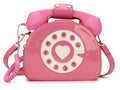Telephone Shape Purses and Handbags for Women Fashion Pink Shoulder Bag Novel Designer Brand Crossbody Bag Top-Handle Totes 2021 - Charlie Dolly