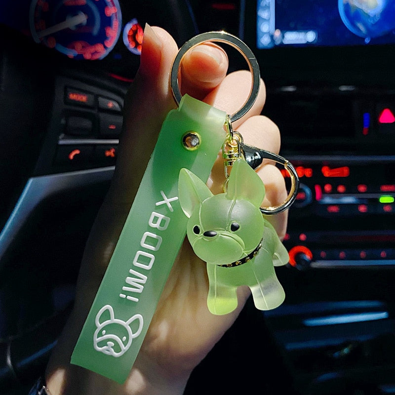 Cute Crystal Keychain Charm Tie The Bear Pendant For Women Bag Car KeyRing Mobile Phone Fine Jewelry Accessories Kids Girl Gift - Charlie Dolly