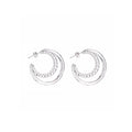 Slovecabin 925 Sterling Silver Luxury Hoop Piercing Boucle Doreille Femme Gold Round Circle Fashion Earrings for Women Jewerly - Charlie Dolly