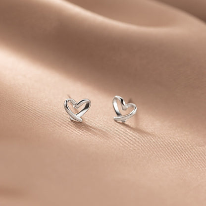 La Monada Small 925 Sterling Silver Stud Earrings For Women Piercing Ear Women Silver Earring 925 Heart Earrings Silver 925