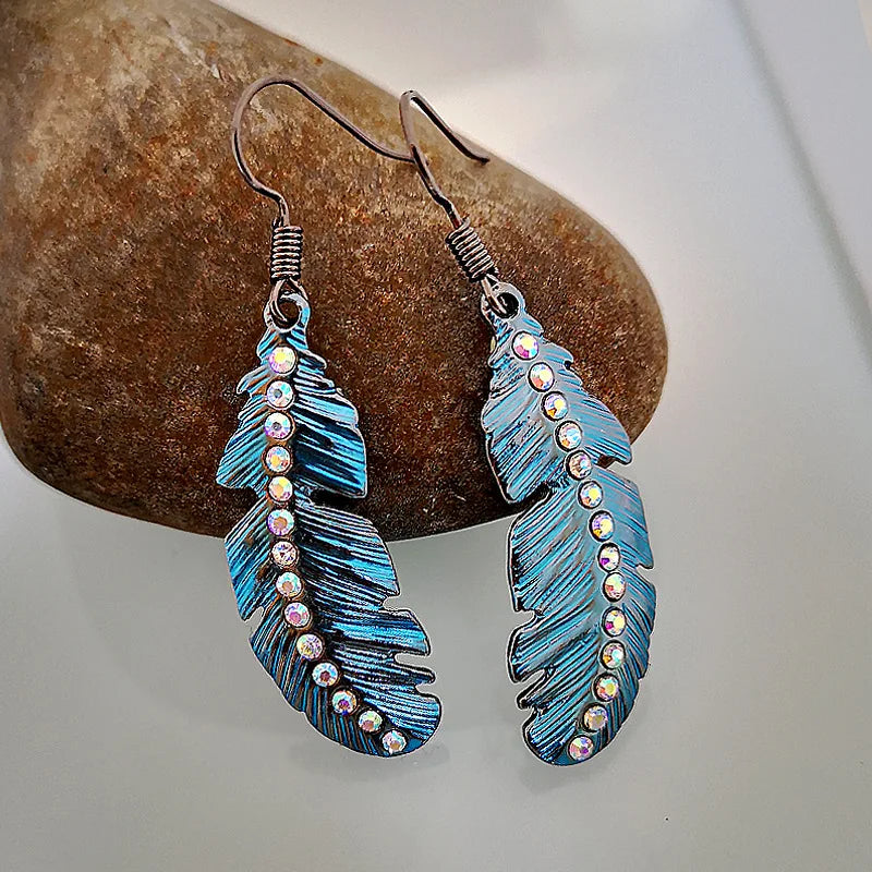 Boho Tropical Green Enamel Coconut Leaf Pearl Drop Earrings For Women Jewelry Statement Brincos Gold Dangle Earings Mujer Bijoux