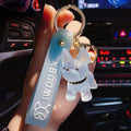 Cute Crystal Keychain Charm Tie The Bear Pendant For Women Bag Car KeyRing Mobile Phone Fine Jewelry Accessories Kids Girl Gift - Charlie Dolly