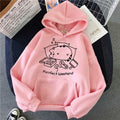 the cat hoodie women fashion kawaii korean harajuku Sweatshirt pink female 90s cartoon clothes female hood Oversized - Charlie Dolly