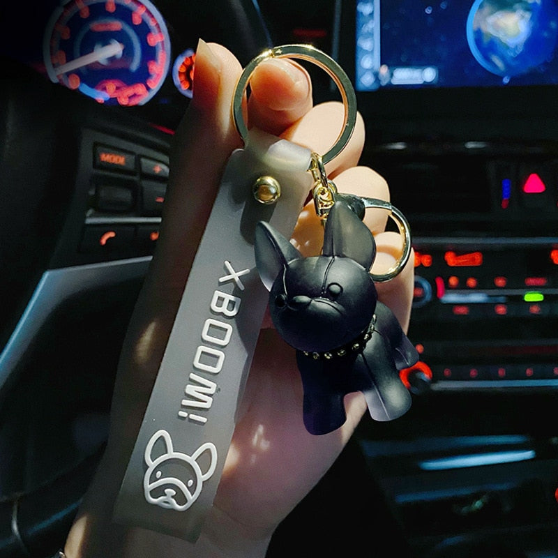 Cute Crystal Keychain Charm Tie The Bear Pendant For Women Bag Car KeyRing Mobile Phone Fine Jewelry Accessories Kids Girl Gift - Charlie Dolly