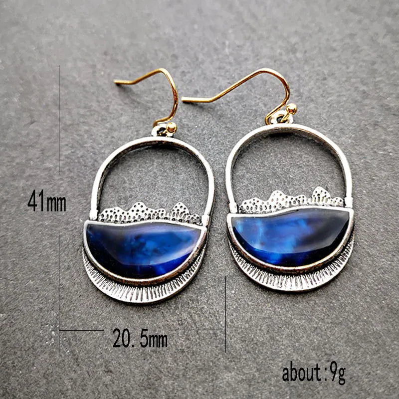 Boho Tropical Green Enamel Coconut Leaf Pearl Drop Earrings For Women Jewelry Statement Brincos Gold Dangle Earings Mujer Bijoux