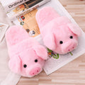 Winter Women Warm Indoor Slippers Ladies Fashion Cute Pink Pig Shoes Women's Soft Short Furry Plush Home Floor Slipper SH467 - Charlie Dolly