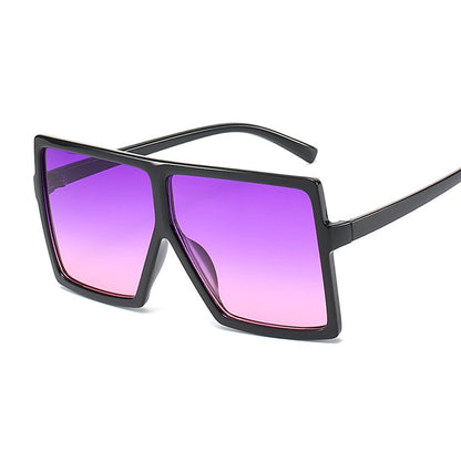 Oversized Shades Sunglasses Woman Pink Fashion Square Glasses Big Frame Sun Glasses Female Vintage Retro Unisex Oculos Feminino