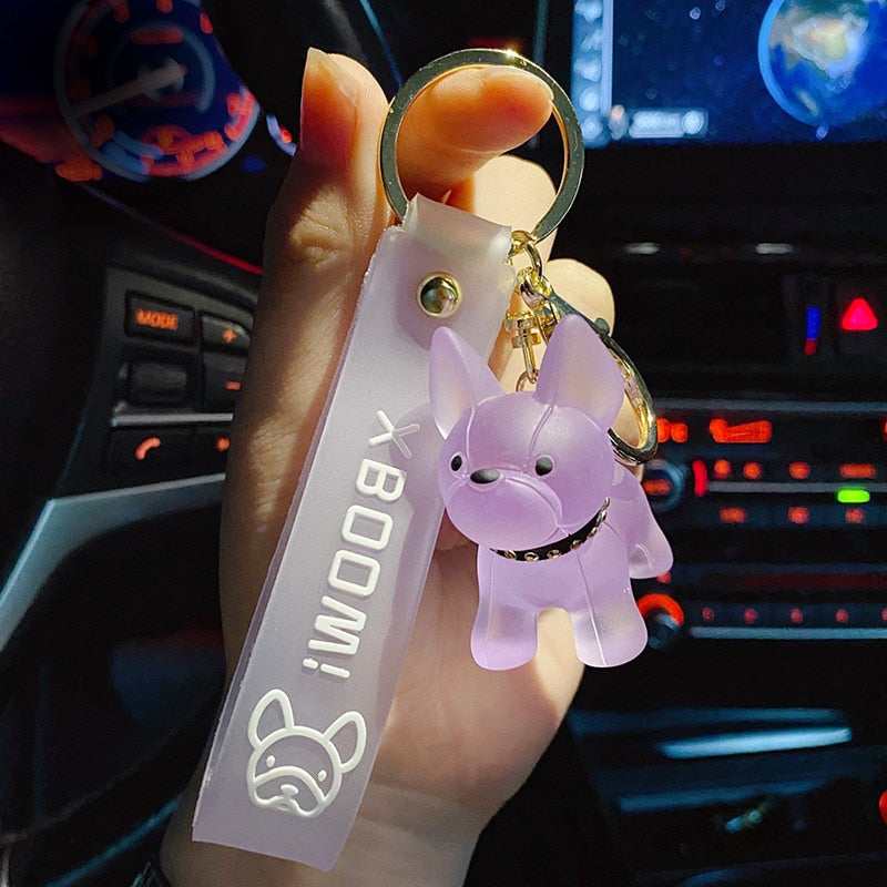 Cute Crystal Keychain Charm Tie The Bear Pendant For Women Bag Car KeyRing Mobile Phone Fine Jewelry Accessories Kids Girl Gift - Charlie Dolly