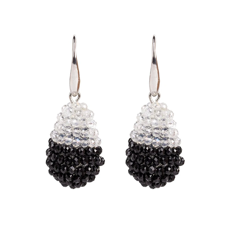 INKDEW Long Drop Earrings Beaded Multicolor Handmade Threading Crystal Big Earrings for Women Gift oorbellen Jewelry boho EA005