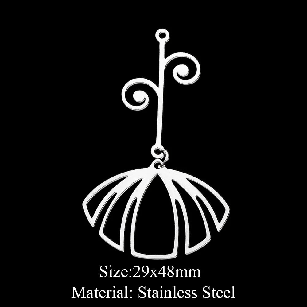 10pcs 316 Stainless Steel Sunflower Lotus Charm Pendants for DIY Jewelry Making Flower Tassel Charms Wholesale Necklaces Accesso