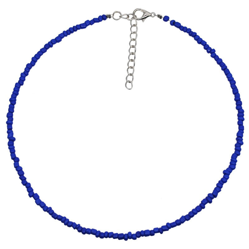 3 PCS OFF 10% Bohemian Colorful Seed Beads Necklace Long Horn Pendant Starfish Multi-layer Pearl Necklace Set For Women Jewelry - Charlie Dolly