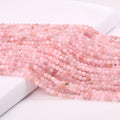 Natural Pink Tourmaline Beads Faceted Loose Round Beads for Jewelry Making Necklace DIY Bracelet Accessories 2 3mm - Charlie Dolly