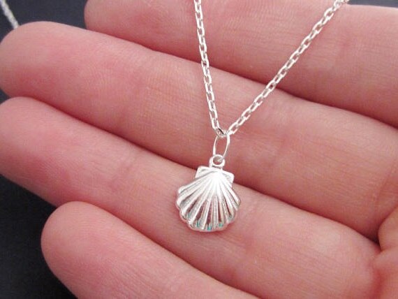 Marine Sea Shell Scallop Pendant Chain Necklaces Seashell Conch Sector Clam Nautical Sailor Ocean Beach Ariel Geometric Jewelry - Charlie Dolly