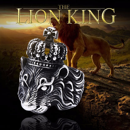 BEIER Punk Male Female Lion Heads Finger Stainles Steel Animal Rings For Men And Women Vintage Personality product BR8-676
