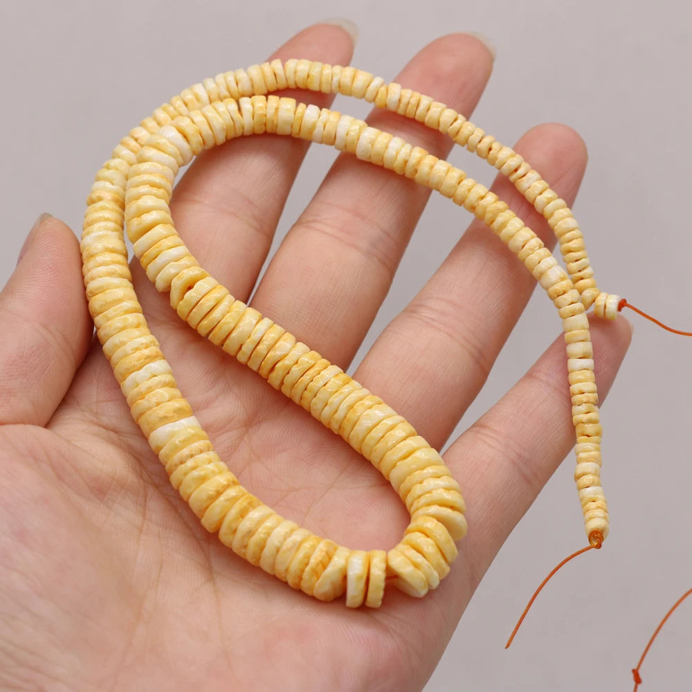 Natural Mother Of Pearl Shell Isolation Beads For Jewelry Making DIY Necklace Bracelet Earring Handiwork Sewing Craft Accessory
