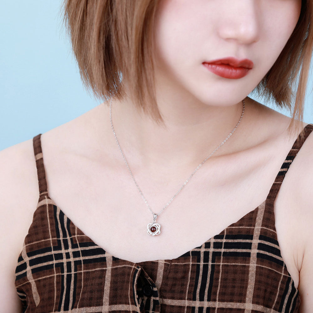 Customized Opposites Attract Projection Necklace Personalized Necklace With Photo Inside Pet Photo Projection Necklace - Charlie Dolly