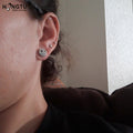 HONGTU 2Pcs Skull Ear Piercing Earring Stud Earrings Stainless Steel Ear Studs Small Earrings Female Punk 2020 Piercing Jewelry - Charlie Dolly