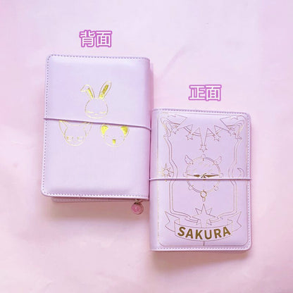 Japanese Sakura Loose-leaf Diary Notebook Kawaii Travel Journal Handbook Spiral A6 Daily Planner Organizer Bullet Pink Journal