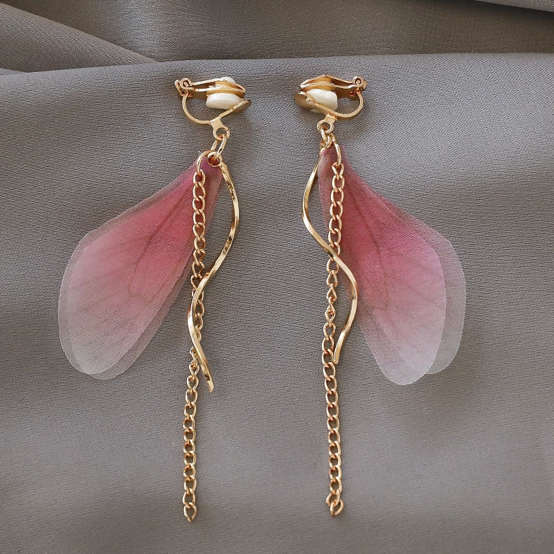Fashion charm Creative pearl clip on Earrings Cute Handmade Earrings Womens ear clips Jewelry - Charlie Dolly