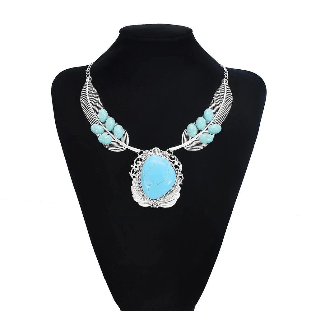 Thread Feather Bead Long Tassel Necklace Jewelry