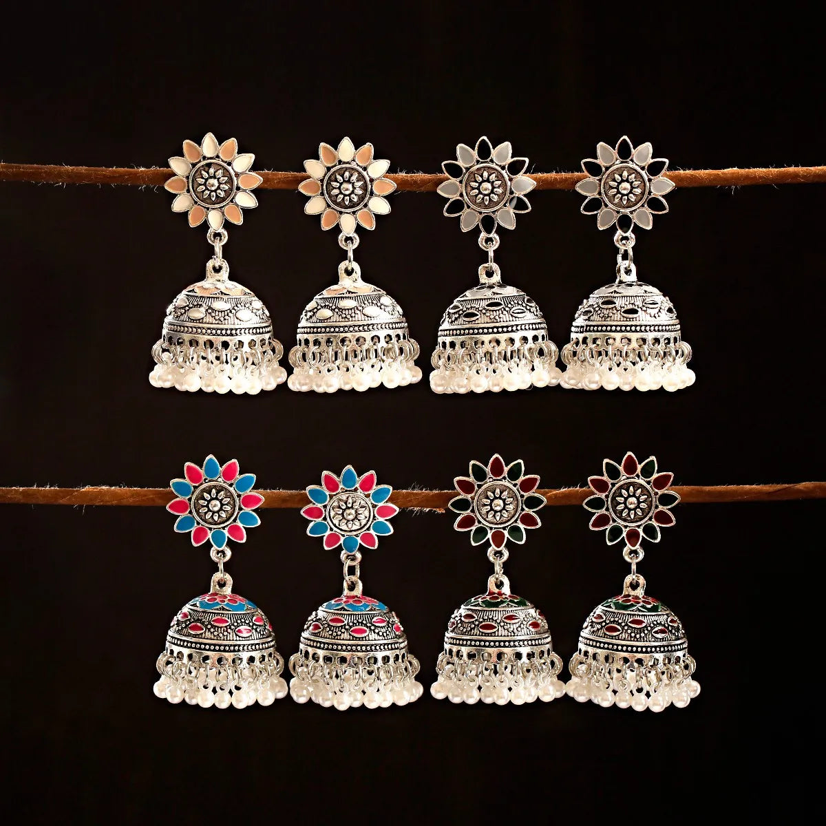 Pendientes Kolczyki Earrings For Women Hanging Earring Boho Accessories For Jewelry Indian Jhumka Ear Rings Beads Pearl Brinco