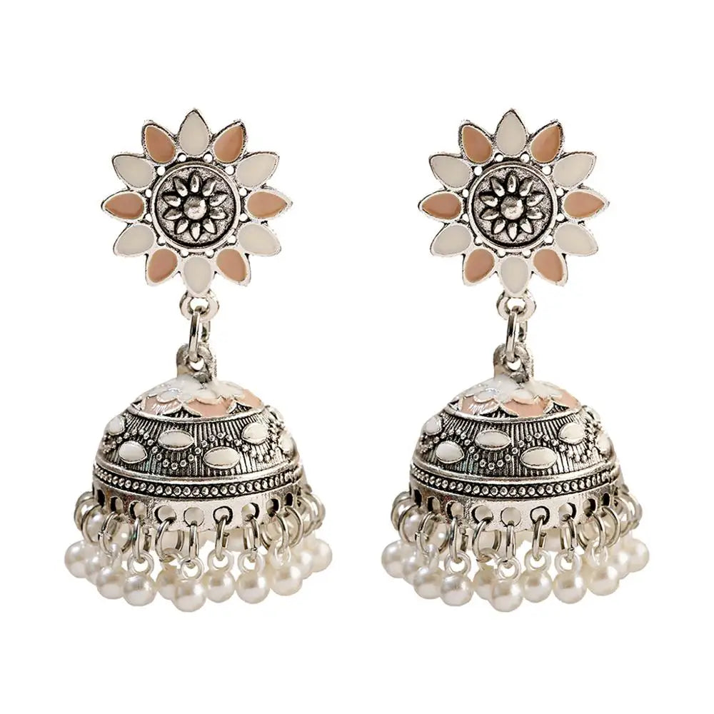 Pendientes Kolczyki Earrings For Women Hanging Earring Boho Accessories For Jewelry Indian Jhumka Ear Rings Beads Pearl Brinco