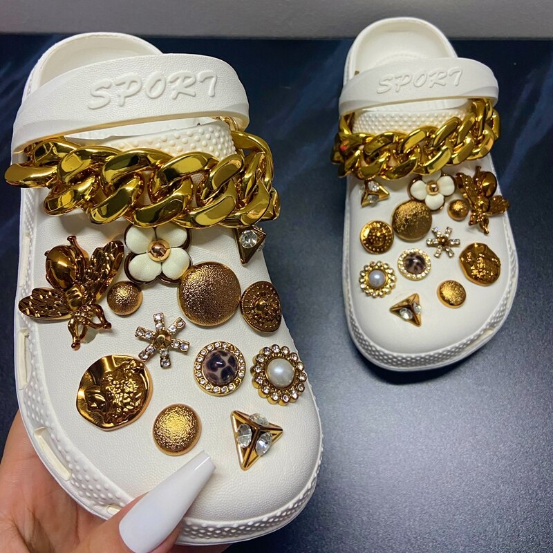 Summer Women Slippers With Charms Chain Platform Outdoor Garden Shoes Sandals Flip Flops Fashion Punk Slippers Women Shoes - Charlie Dolly