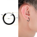 New Popular 1 piece Stainless Steel Painless Ear Clip Earrings For Men/Women Punk Black Non Piercing Fake Earrings Jewelry Gifts - Charlie Dolly