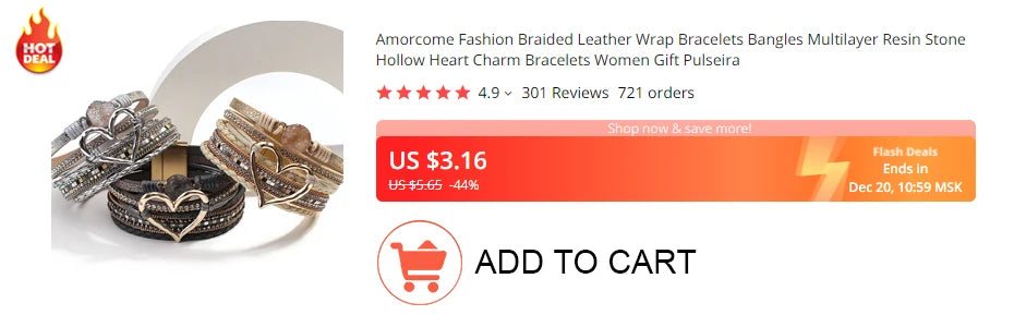 Amorcome Boho Natural Stone Leather Bracelets for Women Female Vintage Braided Rope Wide Multilayer Wrap Bracelet Men Jewelry