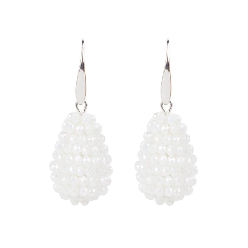 INKDEW Long Drop Earrings Beaded Multicolor Handmade Threading Crystal Big Earrings for Women Gift oorbellen Jewelry boho EA005
