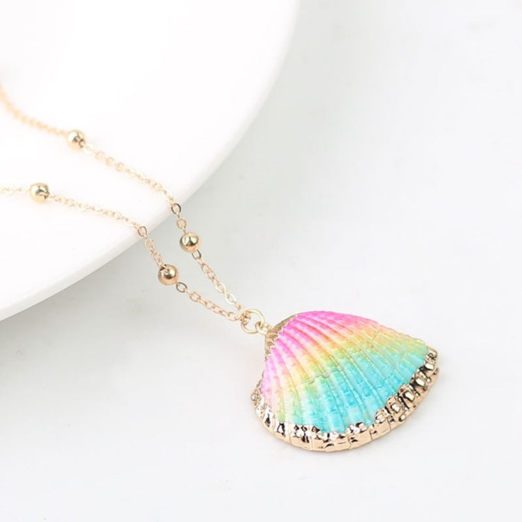 Pendant Necklaces Jewelry Accessories Shell Conch Colourful Summer Beach Mothers Day Gift Couple DIY Lovers Collares Para Mujer - Charlie Dolly