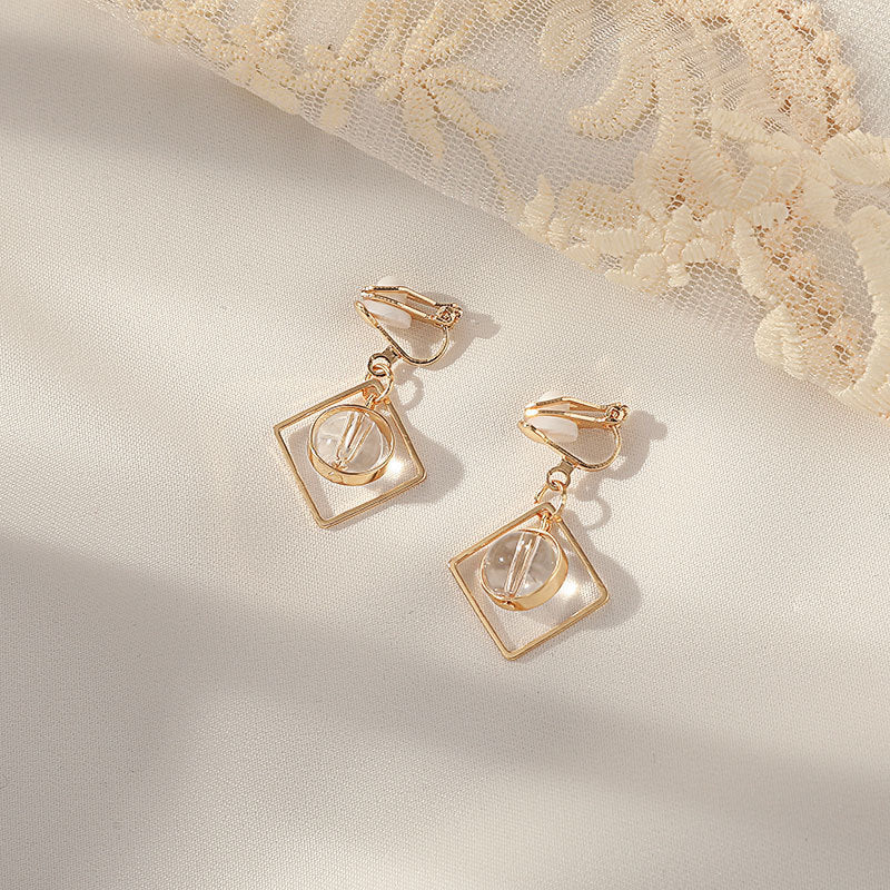 Ear Clips Without Pierced Ears Female Temperament Long Simple Ear Jewelry Thin Earrings Temperament Fashionable Exquisite - Charlie Dolly