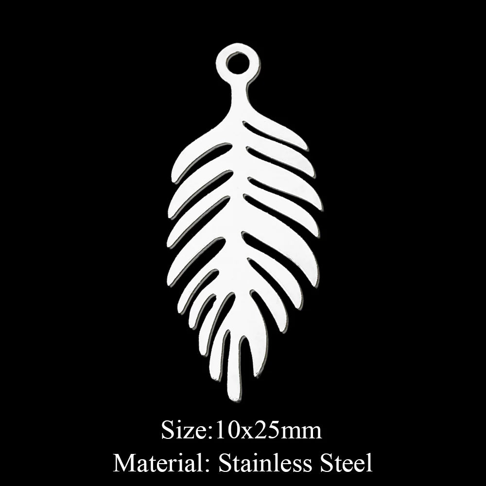 10pcs 316 Stainless Steel Sunflower Lotus Charm Pendants for DIY Jewelry Making Flower Tassel Charms Wholesale Necklaces Accesso