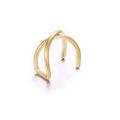 5Pcs/Set 2021 Fashion Ear Cuffs Gold Leaf Ear Cuff Clip Earrings for women Climbers No Piercing Fake Cartilage Earring - Charlie Dolly