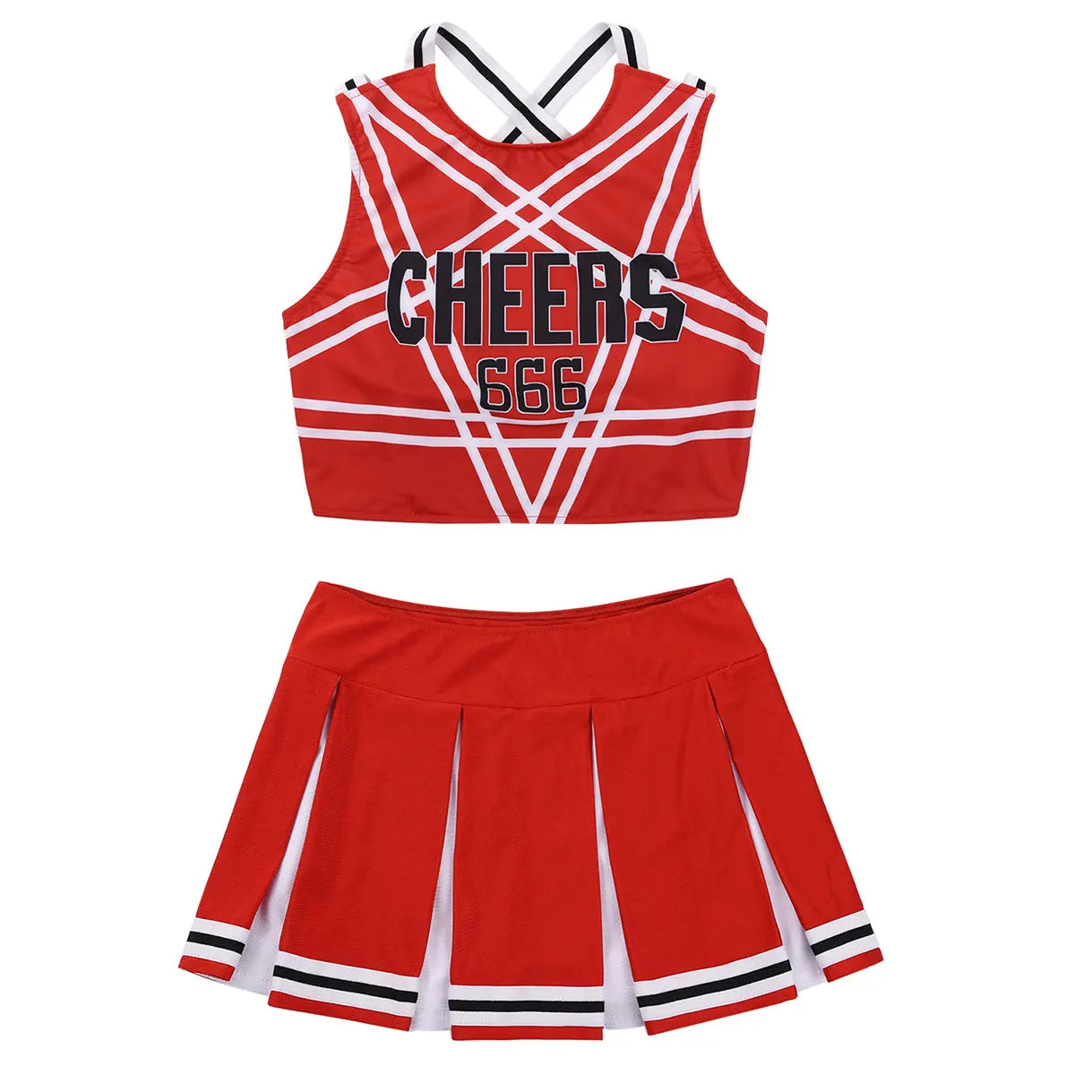 Women Femme Girls Japanese Schoolgirl Cosplay Uniform Adult Charming Cheerleader Sexy Costumes Set Halloween Roleplay Outfits - Charlie Dolly