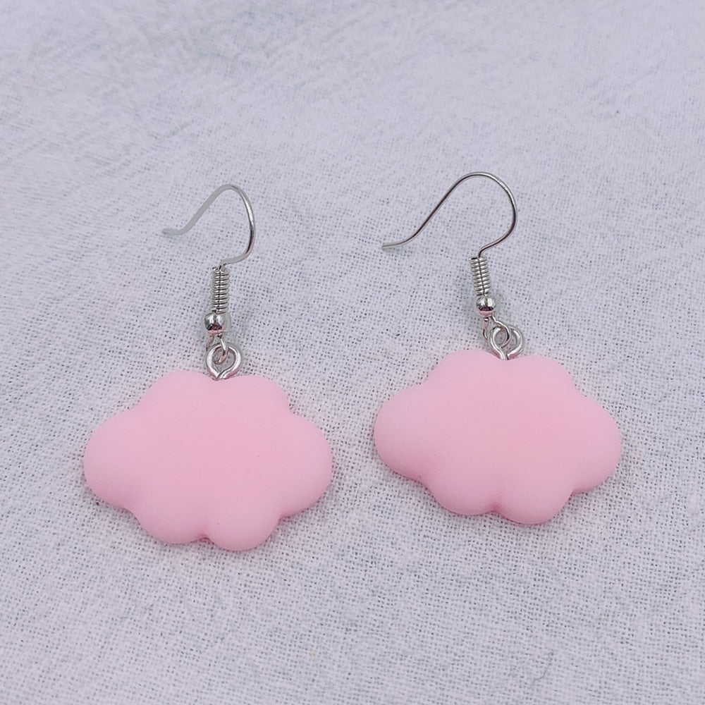 Fashion Cute Sweet Summer Cloud Drop Earrings Punk Jewelry For Cool Women Girl Friendship Gifts - Charlie Dolly
