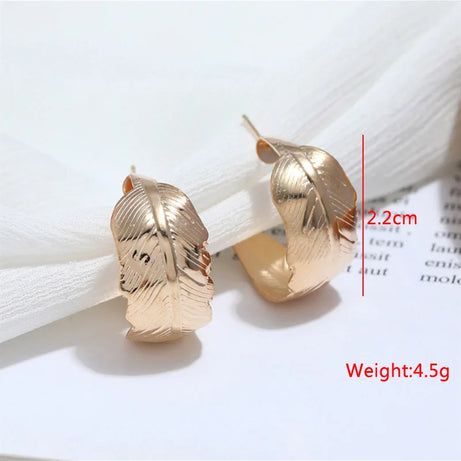 Twisted Gold Metal Geometric Dangle Earrings Jewelry