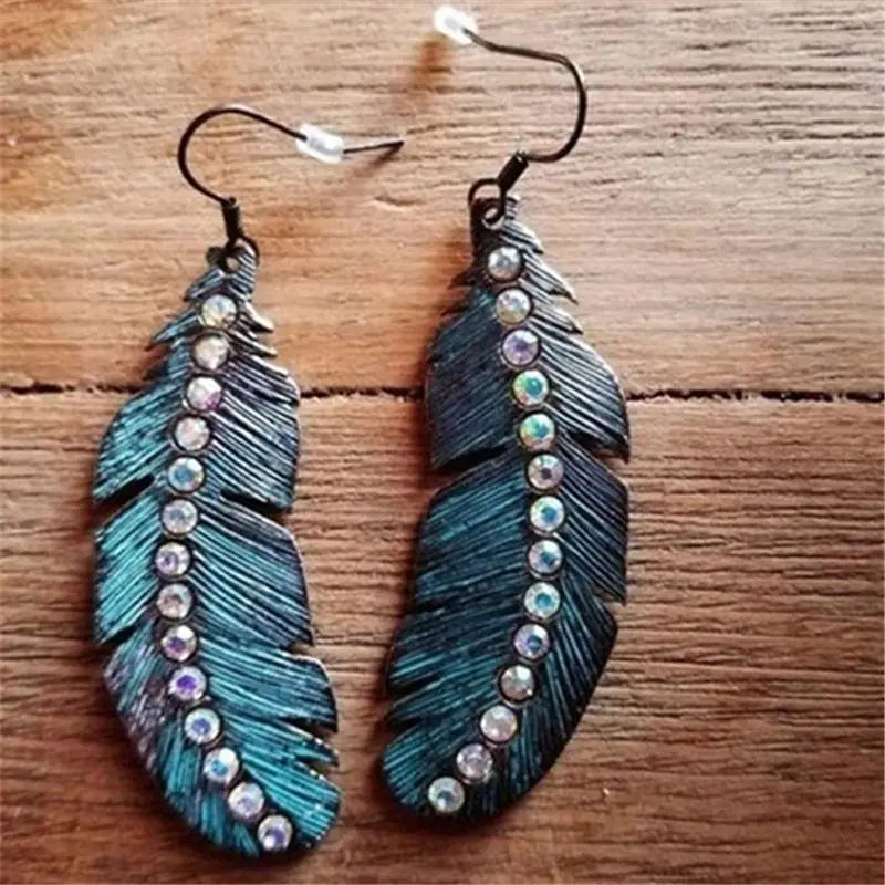 Boho Tropical Green Enamel Coconut Leaf Pearl Drop Earrings For Women Jewelry Statement Brincos Gold Dangle Earings Mujer Bijoux