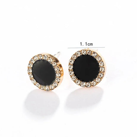 Black Leaf Pearl Crystal Long Earrings Jewelry