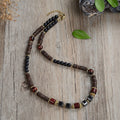 coconut shell men's necklace simple natural wood necklace men's yoga meditation jewelry men's accessories - Charlie Dolly